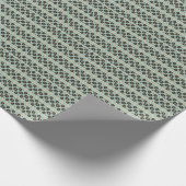 Tiny Floral Stripe Geschenkpapier (Ecke)