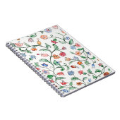 Tiny Floral Twins Design auf einem Notebook / Jour Notizblock (Rechte Seite)
