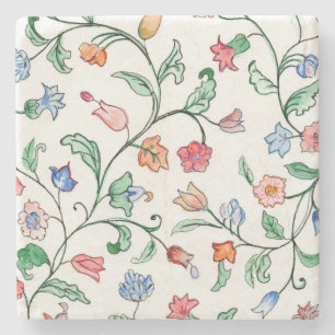 Tiny Floral Twins Design auf Untersetzer