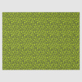 Tiny Fluorescent Lime Green Leopard Print Seidenpapier (Vorderseite)