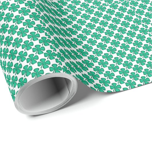 Tiny Four leaf Clovers mattes Packpapier (Rolleneckpunkt)