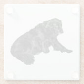 Tiny Gallery: Seitliche Erholung Retriever Glasuntersetzer (Rückseite)