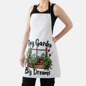 Tiny Garden Big Dreams Pflanze Gartenmotivation Schürze (InSitu)