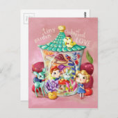Tiny Garden von der größten Liebe Postkarte (Vorne/Hinten)