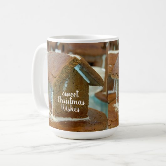Tiny Gingerbread House Holiday Kaffeetasse (Vorderseite Links)