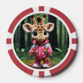 "Tiny Giraffe, Big World" Pokerchips (Vorderseite)