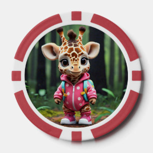 "Tiny Giraffe, Big World" Pokerchips
