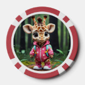 "Tiny Giraffe, Big World" Pokerchips (Rückseite)