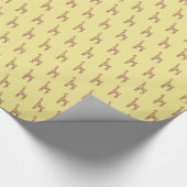 Tiny Giraffe Muster Geschenkpapier (Ecke)