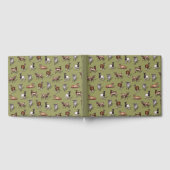 Tiny Goats on Green - Goat Herd Pattern Gästebuch (Voll)