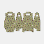 Tiny Goats on Green - Goat Herd Pattern Geschenkschachtel (Ungefaltet)