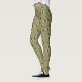 Tiny Goats on Green - Goat Herd Pattern Leggings (Links)