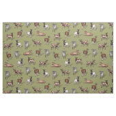 Tiny Goats on Green - Goat Herd Pattern Stoff (Fat Quarter (45,7 x 55,9 cm))