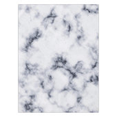 Tiny Gold Confetti Schwarz-Weiß-Marmor Stone Tischdecke (Vorderseite)