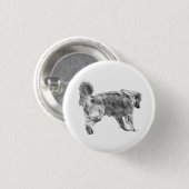 Tiny Golden Abzeichen Button (Vorne & Hinten)
