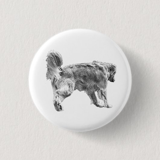 Tiny Golden Abzeichen Button (Vorderseite)