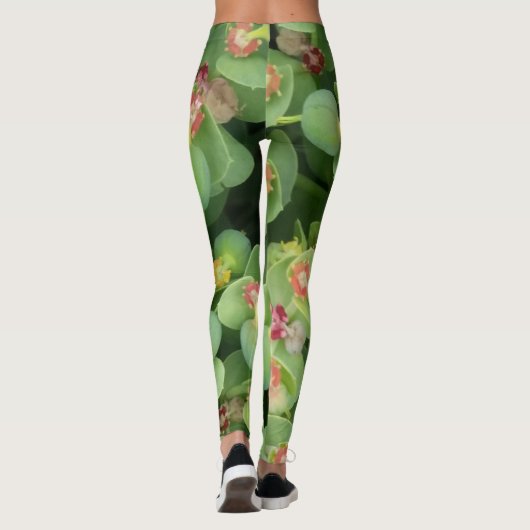 Tiny Green Flora Leggings (Rückseite)