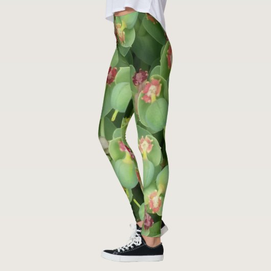 Tiny Green Flora Leggings (Links)