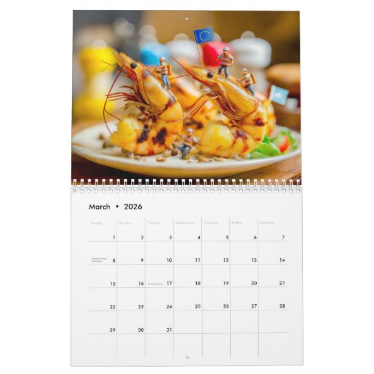 Tiny Grill Masters – 2026 Miniature BBQ Calendar Kalender (Mär 2026)