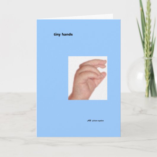 Tiny Hands Ankündigung (Vorderseite)
