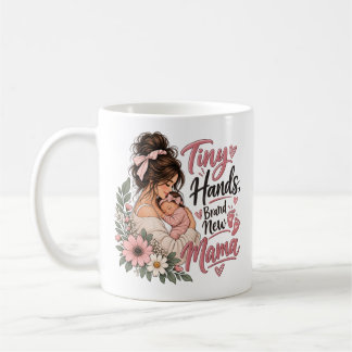Tiny Hands Brandneue Mama Watercolor Blumen Kaffeetasse