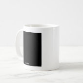 Tiny Happy Birthday Black Square Kaffeetasse (Vorderseite Links)