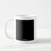 Tiny Happy Birthday Black Square Kaffeetasse (Links)
