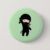Tiny Happy Ninja auf Green Button (Vorderseite)