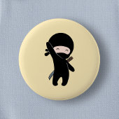 Tiny Happy Ninja auf Yellow Button