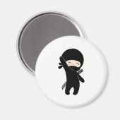 Tiny Happy Ninja Magnet (Vorderseite/Rückseite)