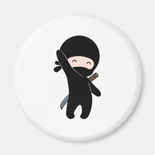 Tiny Happy Ninja Magnet