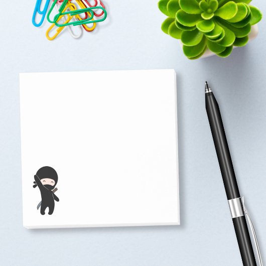 Tiny Happy Ninja Post-it Klebezettel