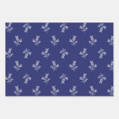 Tiny Harebells - Ungarische Blauer Farbstoff Folk Geschenkpapier Set (Vorderseite)