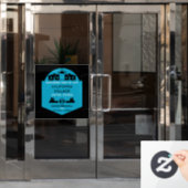 Tiny-Haus-Gemeinschaften editierbar Fensteraufkleber (Büro Tür)