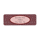 Tiny Heart Pattern Rücksendeadresse (Vorne)