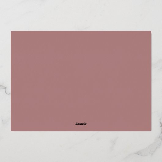 Tiny Heart | Zwei Foto Foil Birth Ankündigung (Rückseite)