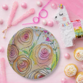 Tiny Hearts Big Blume Pappteller (Party)