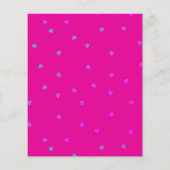 Tiny Hearts Budget Rettete unsere Date Cards Magen Flyer (Hinten)