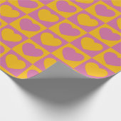 Tiny hearts chess grid seamless pattern. Cute litt Geschenkpapier (Ecke)