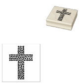 Tiny Hearts Christlich Cross Gummistempel (Stempel)