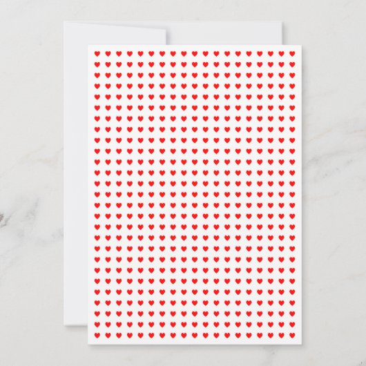 Tiny Hearts Einladung (Rückseite)