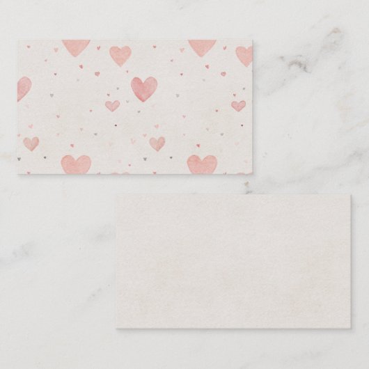 Tiny Hearts Enclosure Card Begleitkarte (Vorne/Hinten)