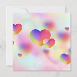 Tiny Hearts in Rot und Rosa Feiertagskarte