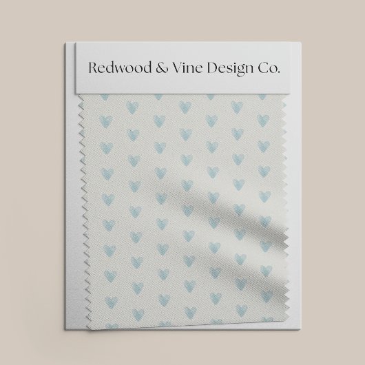 Tiny Hearts Muster | Blasses Aquamarin Aqua Stoff