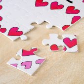 Tiny Hearts Rosa LIEBE Puzzle (Seite)