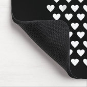 Tiny Hearts White Polka Dot Muster Niedlich Valent Mousepad (Ecke)