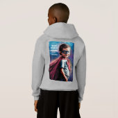 "Tiny Hero" Niedliches Kinderhoodie Hoodie (Schwarz voll)