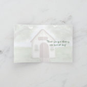 Tiny Honeymoon Hütte Hochzeit Danke-Card Dankeskarte (Innenseite)