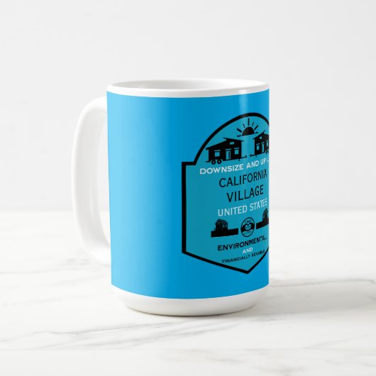 Tiny House Communities bearbeitbar Kaffeetasse (Vorderseite Links)