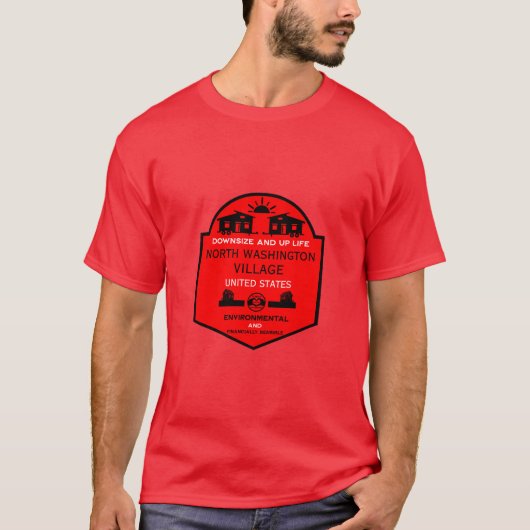 Tiny House Communities bearbeitbar T-Shirt (Vorderseite)
